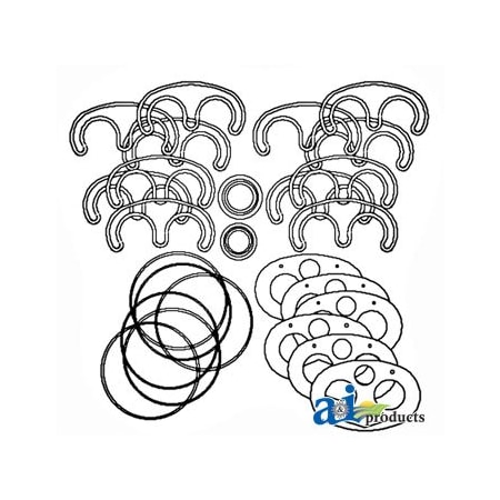 A & I Products Repair Kit, Hydraulic Pump 5" x3" x1" A-24B006